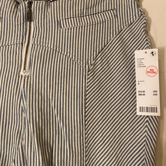 Denim Strip Pants - Urban Outfitters - Picture 2 of 4